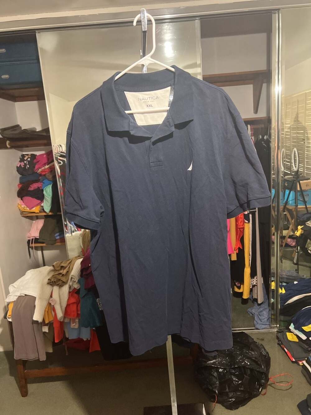 Nautica Since 1983 Navy Blue Short Sleeve Polo Shirt XXL